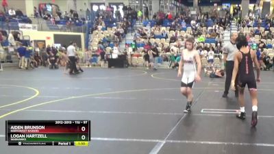 97 lbs Semifinal - Logan Hartzell, Warhawks vs Aiden Brunson, Northwest Raiders