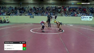 96 lbs Quarterfinal - Jon Jones, Tribe Wrestling Club vs Armani Zamora, Punisher Wrestling Club