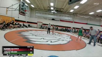 130 lbs Round 3 - Jordan Nielsen, Lander vs Summer Galovich, Thermopolis