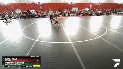 58 lbs Round 2 - Kameron Cushman, Sebolt Wrestling Academy vs Justin Eells, Wisconsin