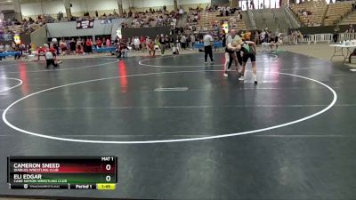 135 lbs Quarterfinal - Cameron Sneed, Diablos Wrestling Club vs Eli Edgar, Cane Nation Wrestling Club