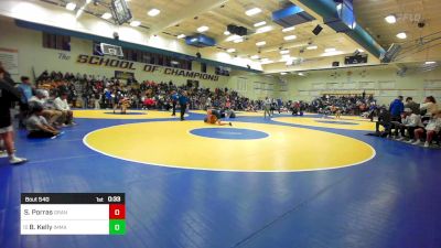 153 lbs Consi Of 16 #2 - Sergio Porras, Granite Hills-El Cajon vs Brody Kelly, Immaculate Conception (IL)