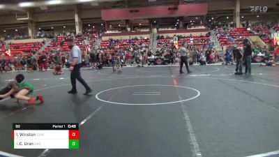 90 lbs Semifinal - Christian Uran, Derby Wrestling Club vs Isreal Winston, Team Of Hard Knox