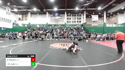 116 lbs Consi Of 16 #1 - Dylan Meyers, Ridgefield vs Brady Judd, Warwick Valley