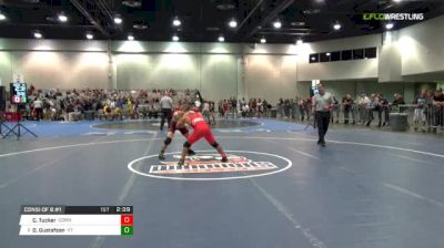 133 lbs Consi of 8 #1 - Charles Tucker, Cornell University vs Dennis Gustafson, Virginia Tech