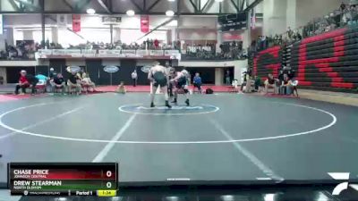 215 lbs Quarterfinal - Chase Price, Johnson Central vs Drew Stearman, North Oldham