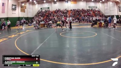 106 lbs Cons. Semi - Alexander Venegas, Eisenhower vs Christian Gijon, La Mirada