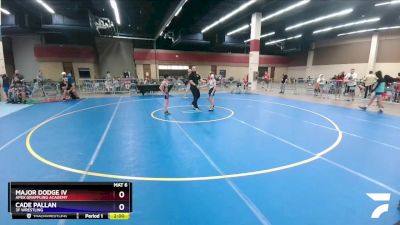 83 lbs Cons. Round 3 - Major Dodge Iv, Apex Grappling Academy vs Cade Pallan, 3F Wrestling