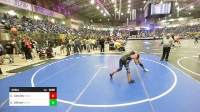 120 lbs Consi Of 8 #2 - Ethan Cowley, Black Fox Wrestling Academy vs Ezra Gilliam, Slvwc