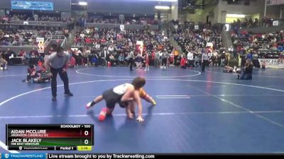 100 lbs Champ. Round 1 - Aidan McClure, Arlington Cardinals WC vs Jack Blakely, The Best Wrestler