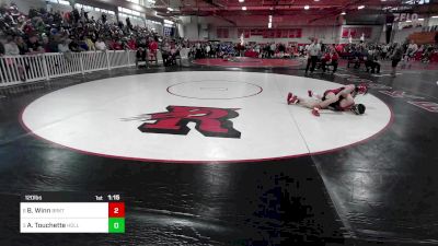 120 lbs Quarterfinal - Brandon Winn, Brockton vs Anthony Touchette, Holliston