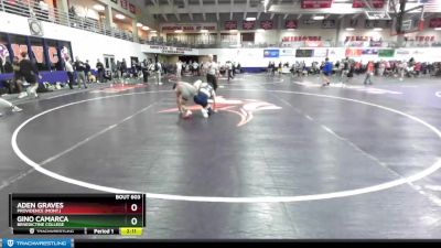 157 lbs Cons. Round 4 - Aden Graves, Providence (Mont.) vs Gino Camarca, Benedictine College