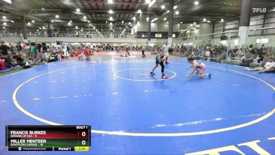 138 lbs Semis (4 Team) - Miller Menteer, GRAPPLERS GARAGE vs Francis Burkes, GROUND UP USA