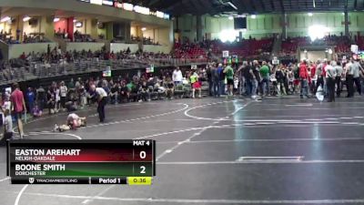 80 lbs Quarterfinal - Easton Arehart, Neligh-Oakdale vs Boone Smith, Dorchester