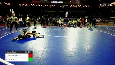 80 lbs Quarterfinal - Joseph Fontanetta, Olympic vs Anthony Lopera, Buxton (NJ)