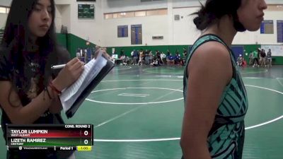 115 lbs Cons. Round 2 - Taylor Lumpkin, West Albany vs Lizeth Ramirez, Century