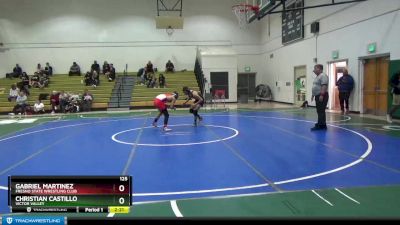 125 lbs Cons. Round 1 - Gabriel Martinez, Fresno State Wrestling Club vs Christian Castillo, Victor Valley