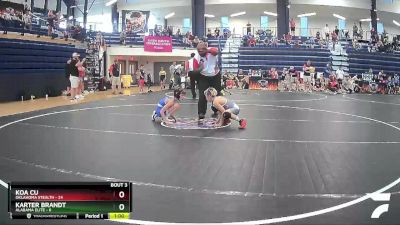 65 lbs Quarterfinals (8 Team) - Koa Cu, Oklahoma Stealth vs Karter Brandt, Alabama Elite