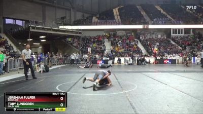 150 lbs Semifinal - Jeremiah Fulfer, Brawlers vs Toby Lundgren, Colby Kids