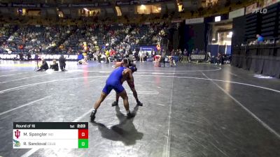 125 lbs Round Of 16 - Michael Spangler, Indiana vs Richie Sandoval, CSU-Bakersfield