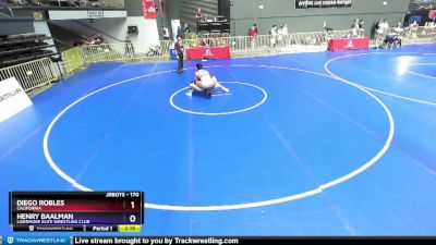 170 lbs Cons. Round 6 - Diego Robles, California vs Henry Baalman, Livermore Elite Wrestling Club