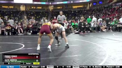 126 lbs Quarterfinal - Perez Perez, 4-Ankeny vs Nate Bierma, 5-Valley, West Des Moines