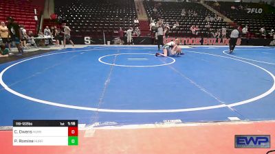 119-122 lbs Rr Rnd 3 - Catelin Owens, HURRICANE WRESTLING ACADEMY vs Paizley Romine, HURRICANE WRESTLING ACADEMY