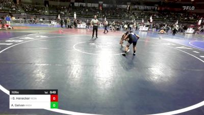 112 lbs Quarterfinal - Grey Henecker, RedNose Wrestling School vs Amira Galvan, Washington Y