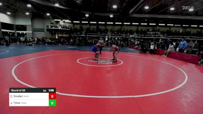 182 lbs Round Of 32 - Cole Snider, Branford vs James Titre, Cumberland