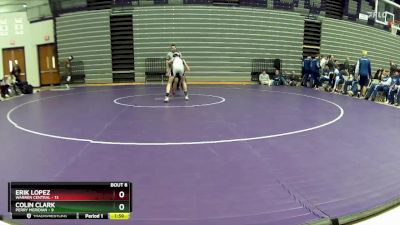 106 lbs Semis & 1st Wrestleback (8 Team) - Erik Lopez, Warren Central vs Colin Clark, Perry Meridian