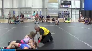66 lbs Round 5 (6 Team) - Kennedy Hogan, American Gladiators-Lady Saints vs Abigail Peterson, The Funky Singlets