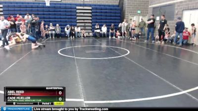 80 lbs Quarterfinal - Abel Reed, 208 Badgers vs Cade Mueller, Southern Idaho Wrestling Club