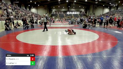 60 lbs Quarterfinal - Carson Powers, Jackson County Wrestling Club vs Edward LaFoe, The Grind Wrestling Club