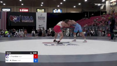 92 kg Semis - Isaac Trumble, Wolfpack Wrestling Club / TMWC vs Max Shaw, Tar Heel Wrestling Club