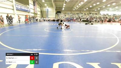 75 lbs Rr Rnd 1 - Giovanni Garlan, Grit Mat Club Red vs Angelo Boni, Quest School Of Wrestling MS