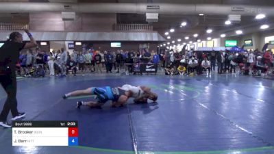 86 kg Rnd Of 32 - Tomas Brooker, Boone RTC vs Joshua Barr, Nittany Lion Wrestling Club