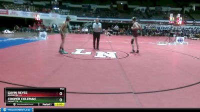 113 lbs Semifinals (8 Team) - Cooper Coleman, Lafayette vs Gavin Reyes, Kingsfork