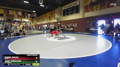 106 lbs Cons. Round 3 - Daniel Macias, Hemet vs Jesse Tarkalson, Centennial