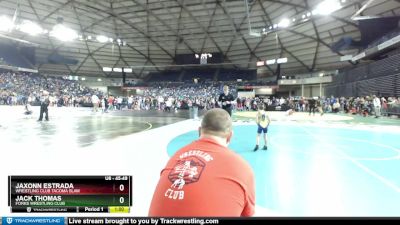 45-49 lbs Quarterfinal - Jaxonn Estrada, Wrestling Club Tacoma Slam vs Jack Thomas, Forks Wrestling Club