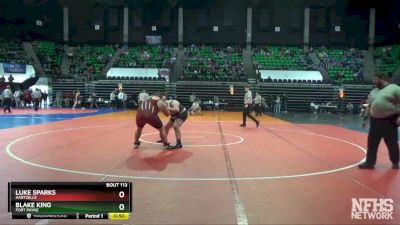 285 lbs Cons. Round 1 - Blake King, Fort Payne vs Luke Sparks, Hartselle