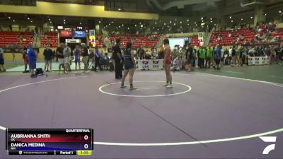 127-132 lbs Quarterfinal - Aubrianna Smith, OK vs Danica Medina, NM