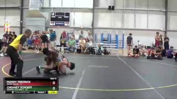 145 lbs Round 3 (6 Team) - Manny Fredrick, Death Squad vs Cheaney Schoeff, Indiana Outlaws 1