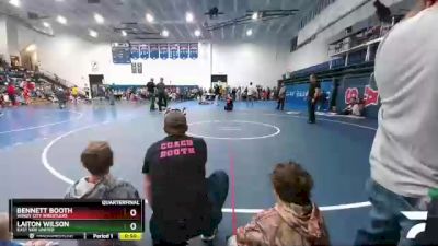 43 lbs Quarterfinal - Laiton Wilson, East Side United vs Bennett Booth, Windy City Wrestlers