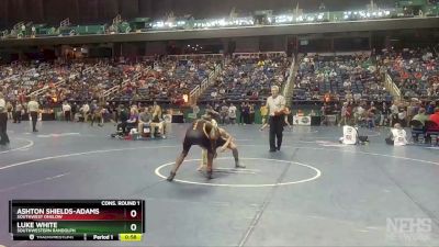 2A 138 lbs Cons. Round 1 - Ashton Shields-Adams, Southwest Onslow vs Luke White, Southwestern Randolph