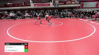 120 lbs Quarterfinal - Robert Lyons, Milford vs Brent Von Magnus, Bridgewater-Raynham