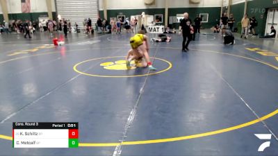 113 lbs Cons. Round 3 - Kash Schiltz, Next Level Training Academy vs Cl Metcalf, Unattached