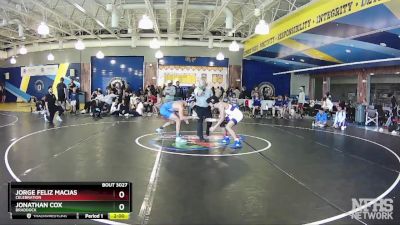 126 White Quarterfinal - Jorge Feliz Macias, Celebration vs Jonathan Cox, Braddock