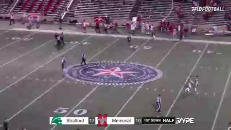 Replay: Houston Memorial vs Stratford | Oct 15 @ 7 PM