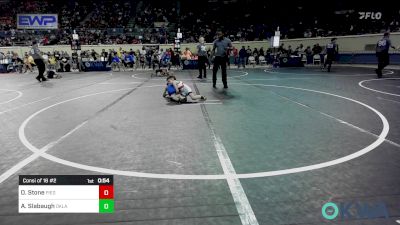 52 lbs Consi Of 16 #2 - Oaklee Stone, Piedmont vs Archer Slabaugh, Oklahoma Wrestling Academy