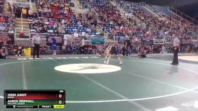 126 lbs Cons. Round 3 - Aaron Brimhall, Williams County vs John Jundt, Rugby